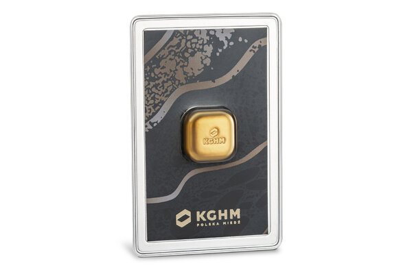 Gold bar from KGHM