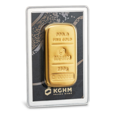 Gold bar from KGHM