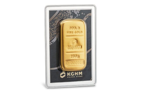 Gold bar from KGHM