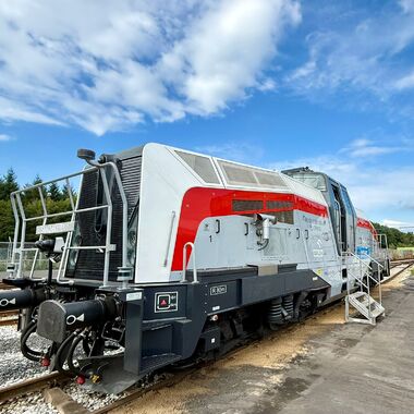 Lokomotywa SM42-6Dn Hydrogen na testach w POL-MIEDŹ TRANS (2)