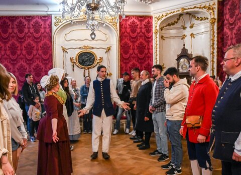 Grupa rekonstrukcyjna "Garnizon Gdańsk" w Domu Uphagena, fot. A. Grabowska, mat. MG