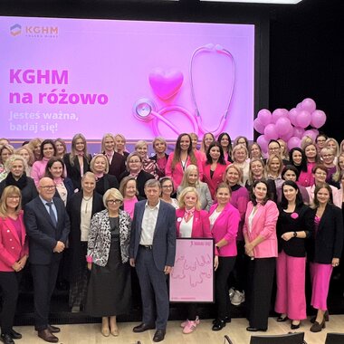 Różowy październik w KGHM z hasłem „Jesteś ważna, badaj się!” (10)