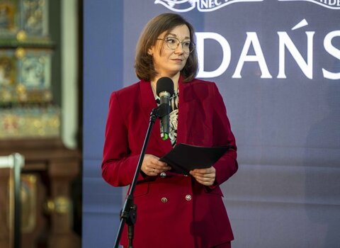 Izabela Jastrzembska-Olkowska z Muzeum Gdańska, kierowniczka Dworu Artusa