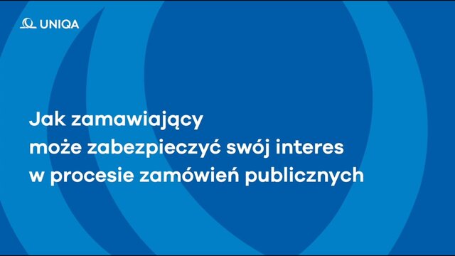 Zamówienia publiczne to ważny element funkcjonowania gospodarki. Celem procedury zamówieniowej jest zapewnienie uczciwej konkurencji oraz najlepszych warunków dla zamawiającego. Istnieją narzędzia do skutecznego zabezpieczenia jego interesu na różnych etapach tej procedury, aby zgodnie z prawem i bez problemów przeprowadzić postępowanie przetargowe, wybrać najlepszą ofertę, a później zrealizować kontrakt. Ekspertka UNIQA omawia rodzaje tych zabezpieczeń i sposób ich działania. 

Więcej na: https://www.uniqa.pl/firmy-i-pracownicy/gwarancje/gwarancje-kontraktowe/