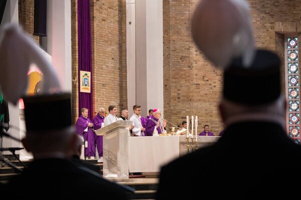Msza św  w intencji górników oraz ich rodzin - Barbórka KGHM