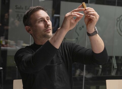 dr Uznański-Wiśniewski wziął też udział w warsztatach 