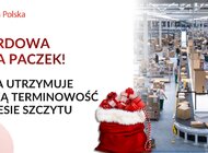 Rekordowa liczba paczek! Poczta utrzymuje wysoką terminowość w okresie szczytu