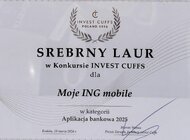 Srebrny Laur Invest Cuffs dla ING