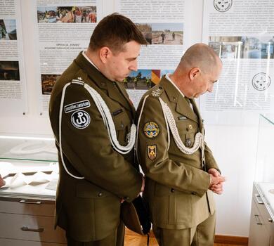 Uroczyste otwarcie sali tradycji Dowództwa Wojsk Obrony Terytorialnej 4