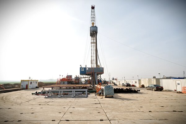 Wiertnia firmy PeBeKa SA  podczas realizacji wiercenia