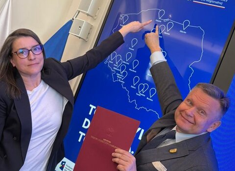 Gdańsk na mapie projektów prgramu FEnIKS, mat  MG