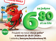 Pb95 za 6,80 zł/l bez aplikacji i bez limitu tankowań. Auchan przedłuża letnią akcję paliwową