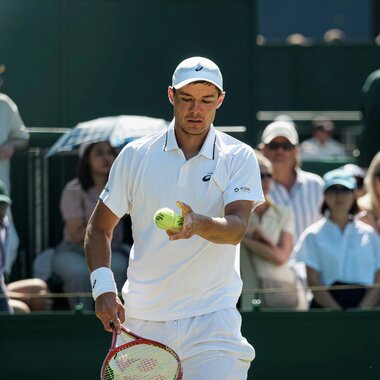 Kamil Majchrzak ze wsparciem KGHM podczas turnieju Wimbledon