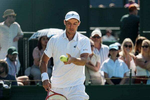 Kamil Majchrzak ze wsparciem KGHM podczas turnieju Wimbledon