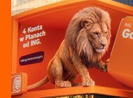 ING z pierwszą reklamą 3D na największym ekranie LED w Europie. Lew przejmuje Warsaw STAGE