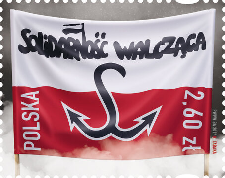 Solidarność Walcząca  _ Poczta Polska _ znaczek 