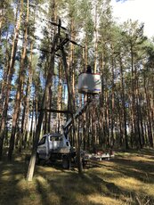 Energetycy Enei Operator przywracają zasilanie po orkanie w okolicach wsi Toporów w woj. lubuskim (5).JPG