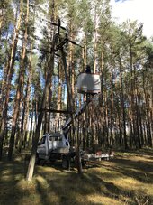 Energetycy Enei Operator przywracają zasilanie po orkanie w okolicach wsi Toporów w woj. lubuskim (5