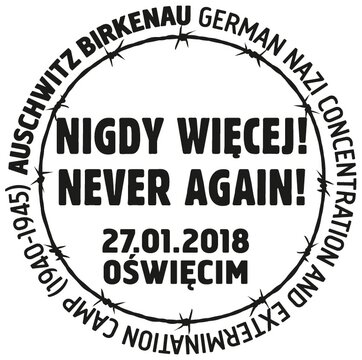 Nigdy więcej! Never again! _ datownik 