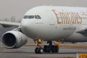 Emirates' A330 after first touch down in WAW.jpg