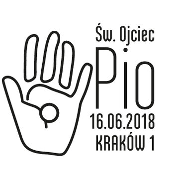 Święty Ojciec Pio _ datownik 