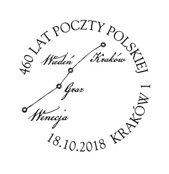 460 lat Poczty Polskiej _ datownik  