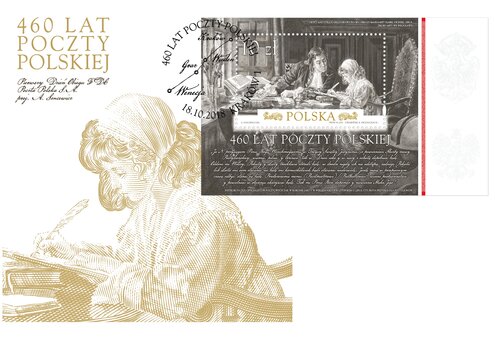 460 lat Poczty Polskiej _ koperta FDC 