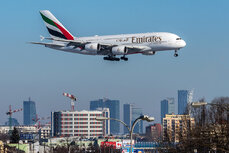 A380 pictured coming into land at Warsaw.jpg