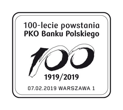 100-lecie powstania PKO Banku Polskiego _ datownik 