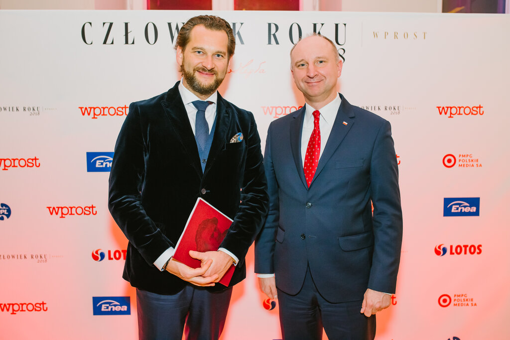Prezes PMG Polskie Media SA i Minister Wojciech Kolarski.jpg