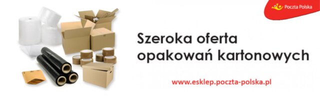 opakowania kartonowe w e-sklepie Poczty Polskiej 