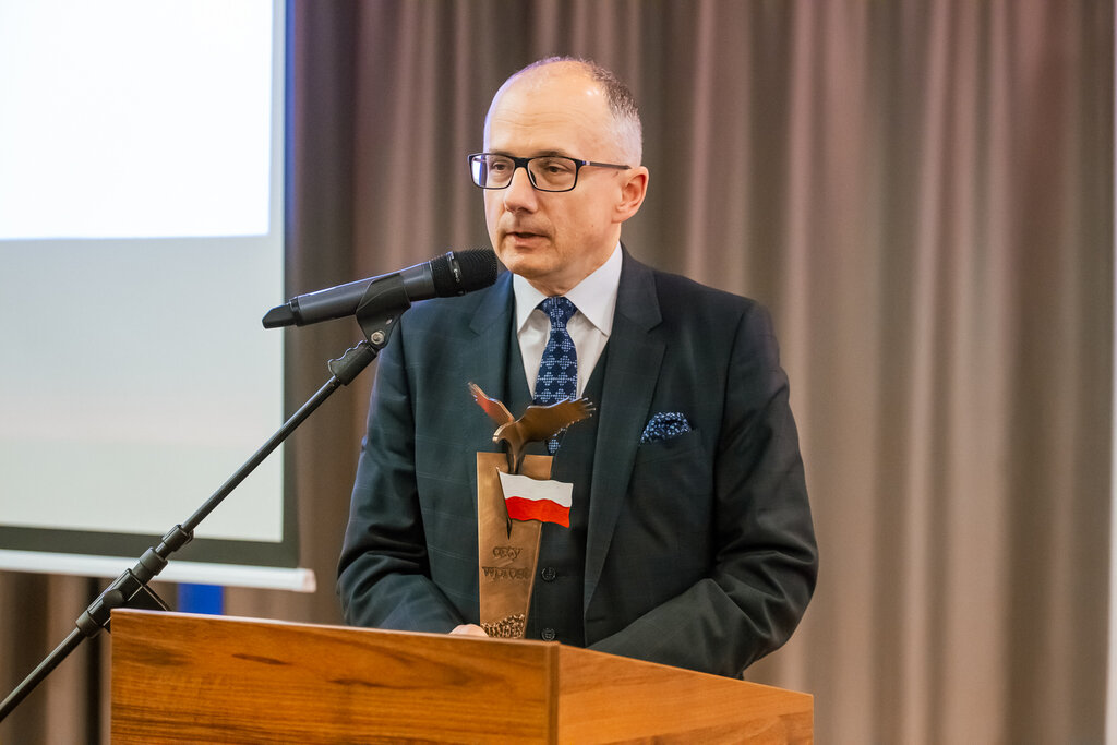 Orzeł dla Tauron Dystrybucja Laureata Nagrody Orzeł Wprost 2019.JPG