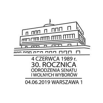 30. rocznicy wolnych wyborów do odrodzonego Senatu _ datownik 