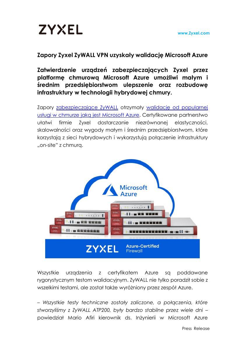 Zyxel PR_Microsoft Azure ZyWALL_PL_30_07_2019.pdf