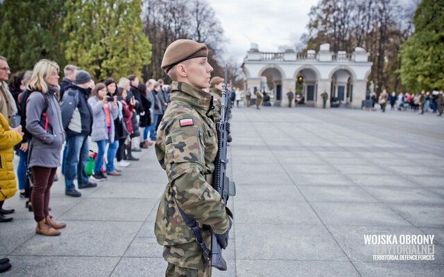 Uroczysta zmiana posterunku przy Grobie Nieznanego Żołnierza - 03.11.2019