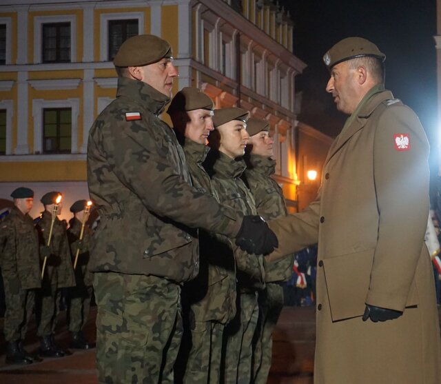 Promocja podoficerska lubelskich Terytorialsów w Zamościu