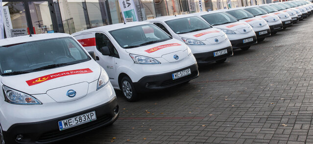 Samochody elektryczne we flocie Poczty Polskiej_Nissan e-NV200  