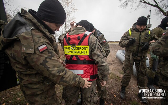 1 Podlaska Brygada OT podczas ćwiczeń z działań kryzysowych w Goniądzu - 10.11.2019