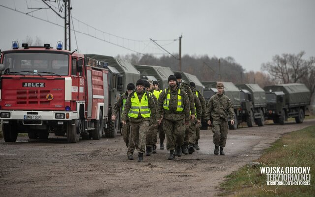 1 Podlaska Brygada OT podczas ćwiczeń z działań kryzysowych w Goniądzu - 10.11.2019