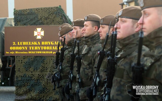 Przysięga i promocja podoficerska żołnierzy 2 Lubelskiej Brygady OT