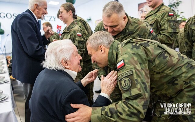 Spotkanie opłatkowe w Dowództwie WOT