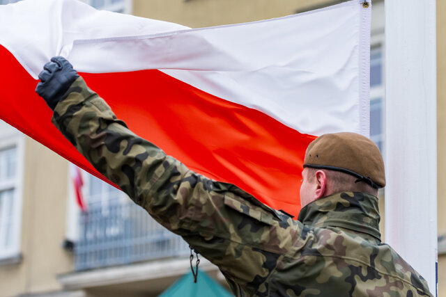 Kutno - przysięga żołnierzy 9 Łódzkiej Brygady OT
