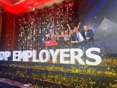 Pracownicy Provident Polska na gali Top Employer 2020