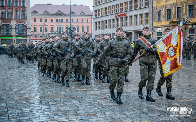 Pierwsza przysięga wojskowa żołnierzy WOT na Dolnym Śląsku