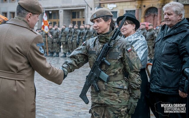 Pierwsza przysięga wojskowa żołnierzy WOT na Dolnym Śląsku