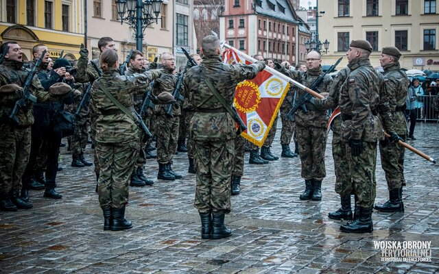 Pierwsza przysięga wojskowa żołnierzy WOT na Dolnym Śląsku