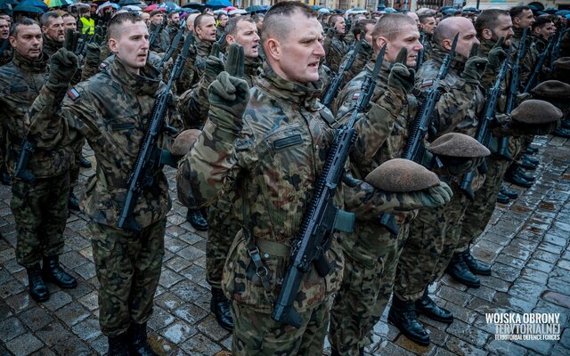Pierwsza przysięga wojskowa żołnierzy WOT na Dolnym Śląsku