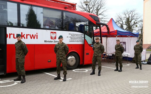 Ponad 1000 litrów krwi od Terytorialsów i podchorążych