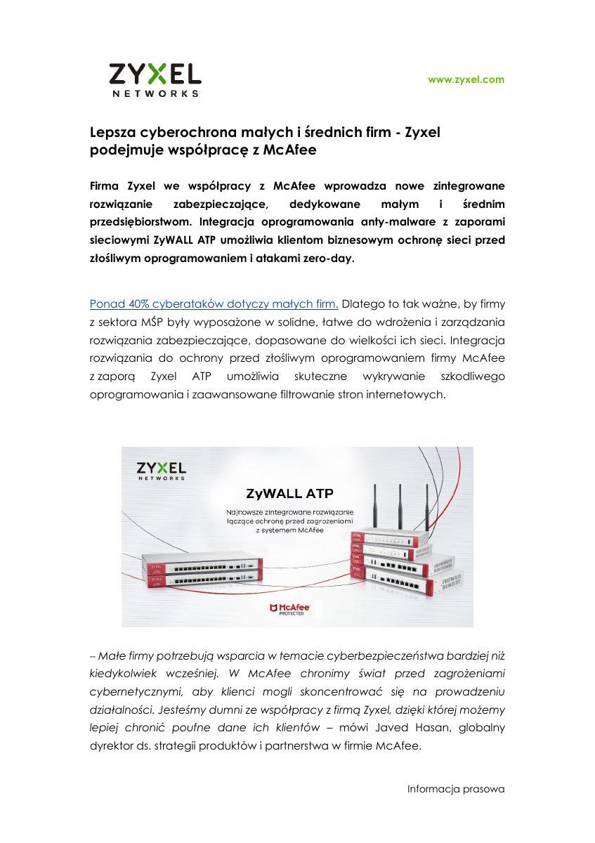 Zyxel Networks_ PR_Zyxel podejmuje współpracę z McAfee.pdf