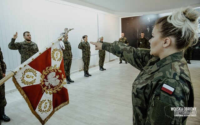 Przysięga żołnierzy 14 Zachodniopomorskiej Brygady OT